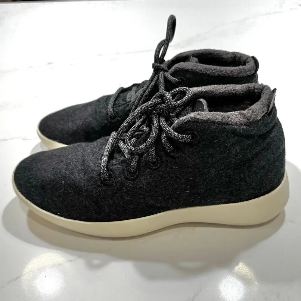 Allbirds Wool Runner Up Mizzles Ankle Boots. Charcoal Gray. Size 9.